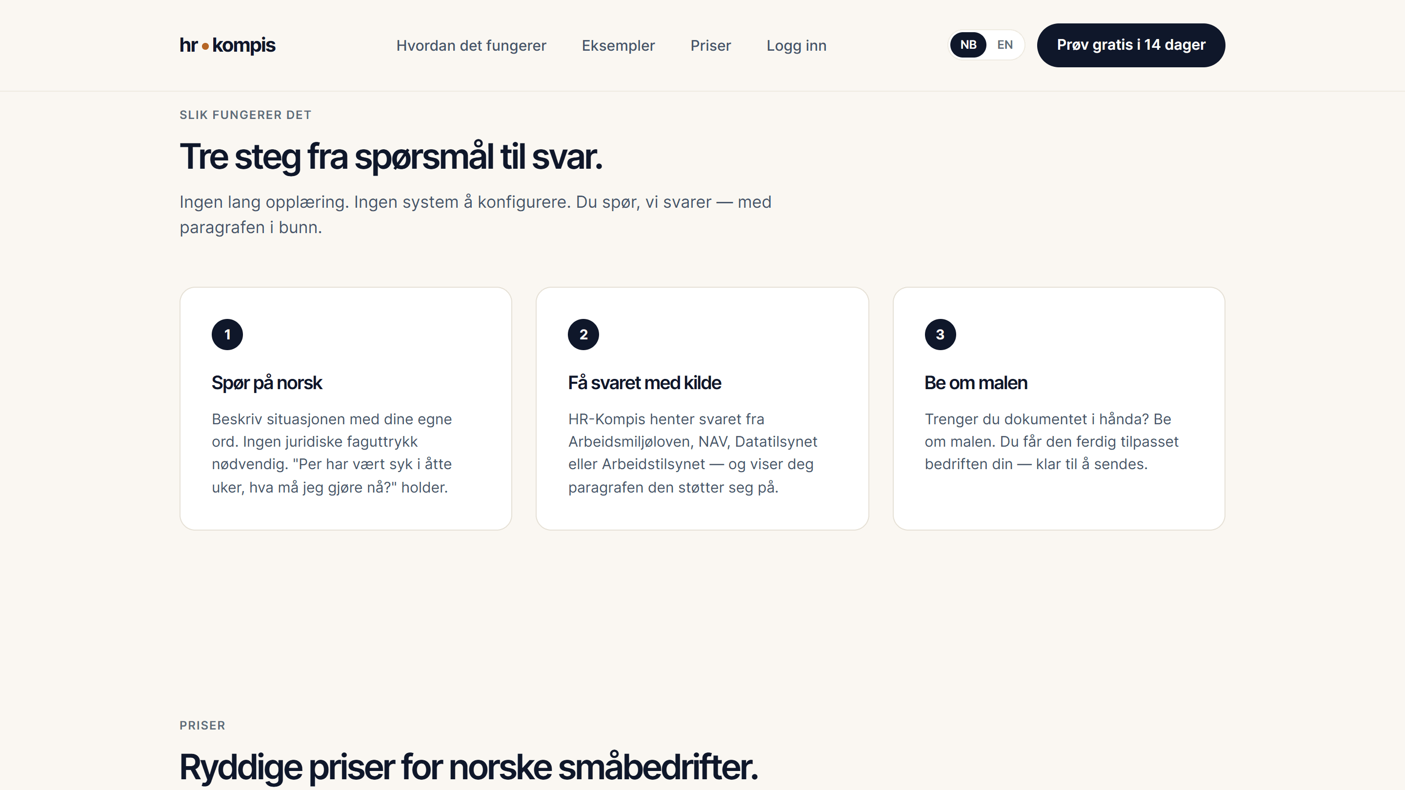 HR-Kompis – skjermbilde 3
