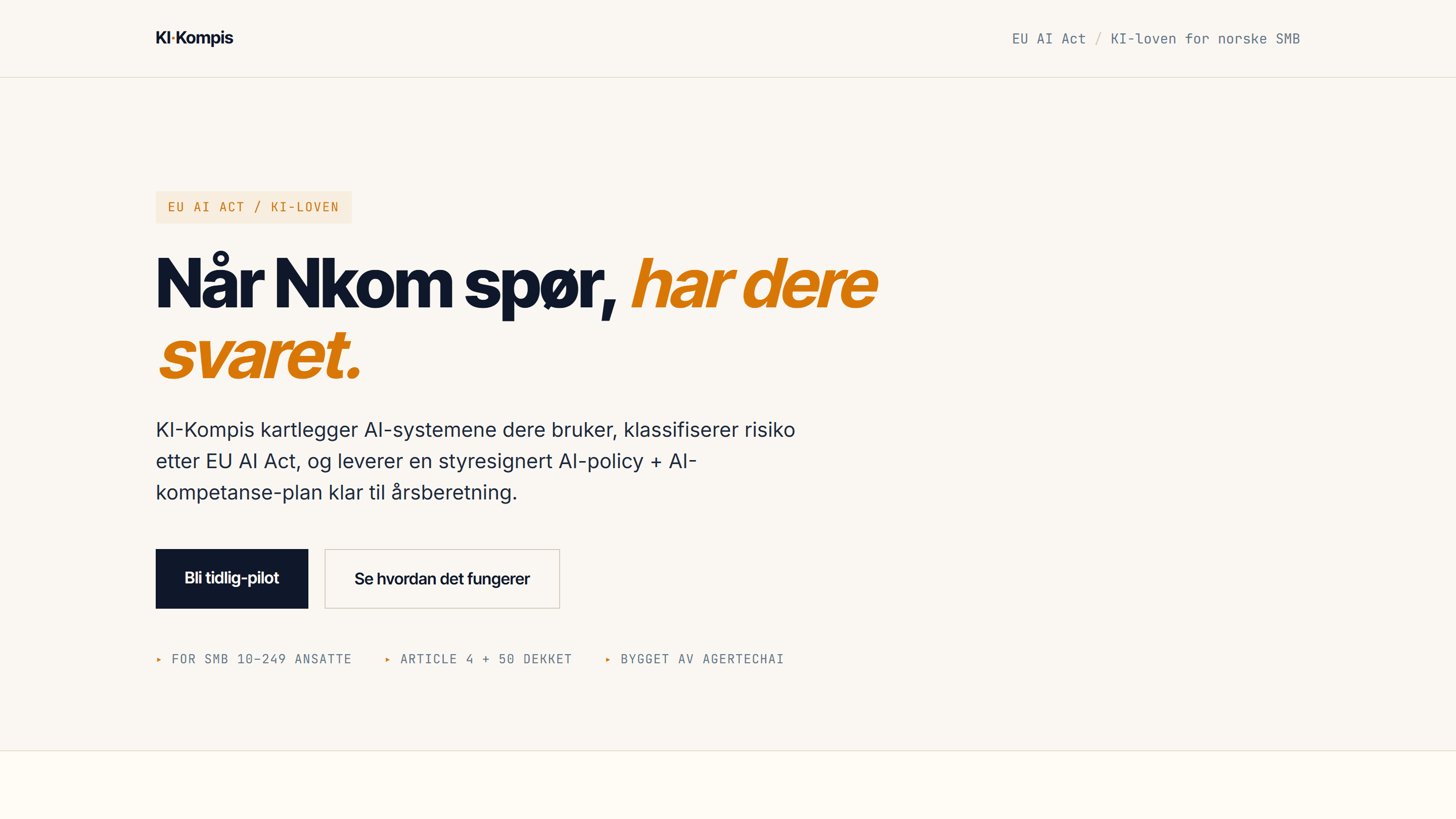 KI-Kompis – skjermbilde