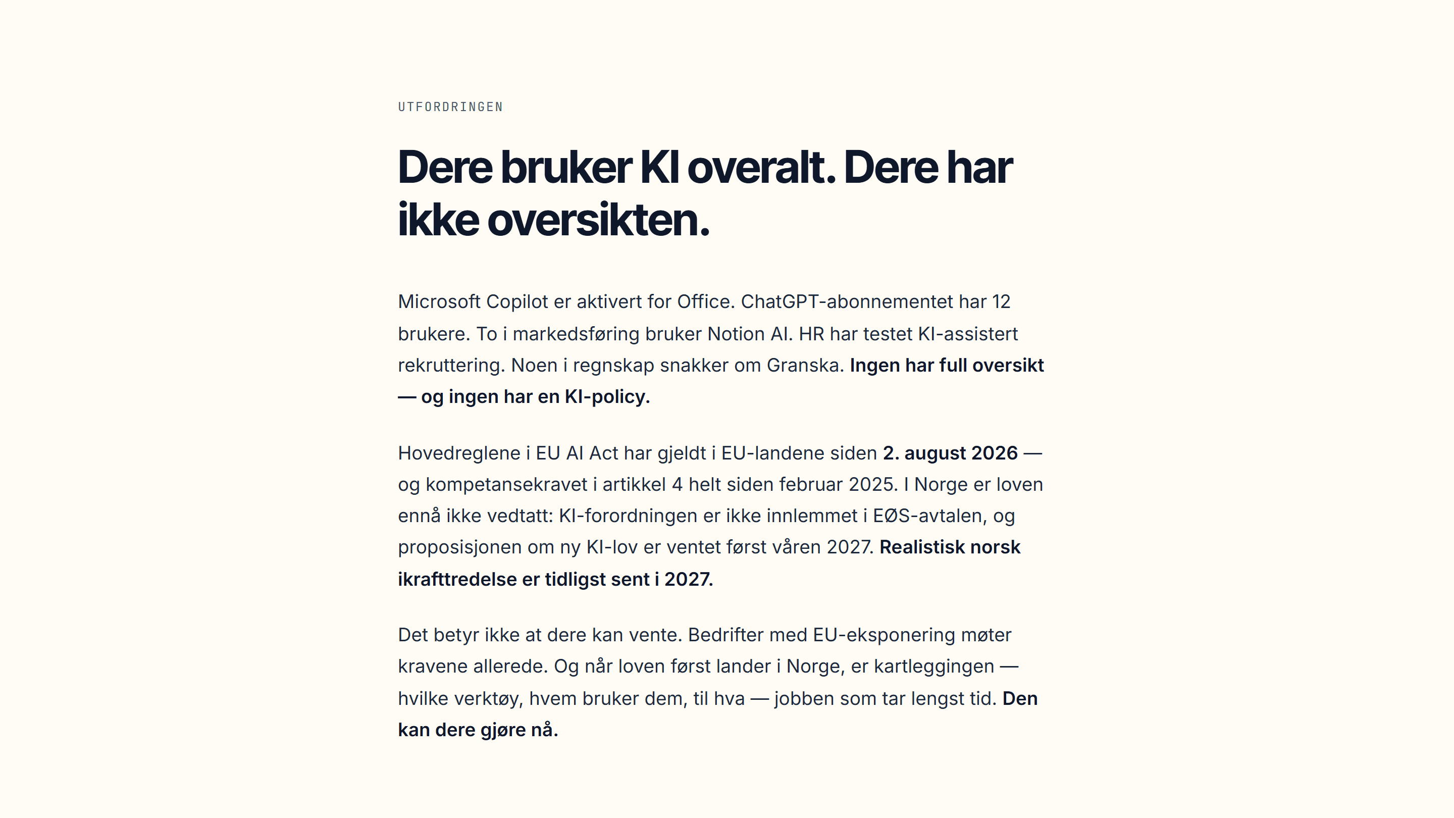 KI-Kompis – skjermbilde 2