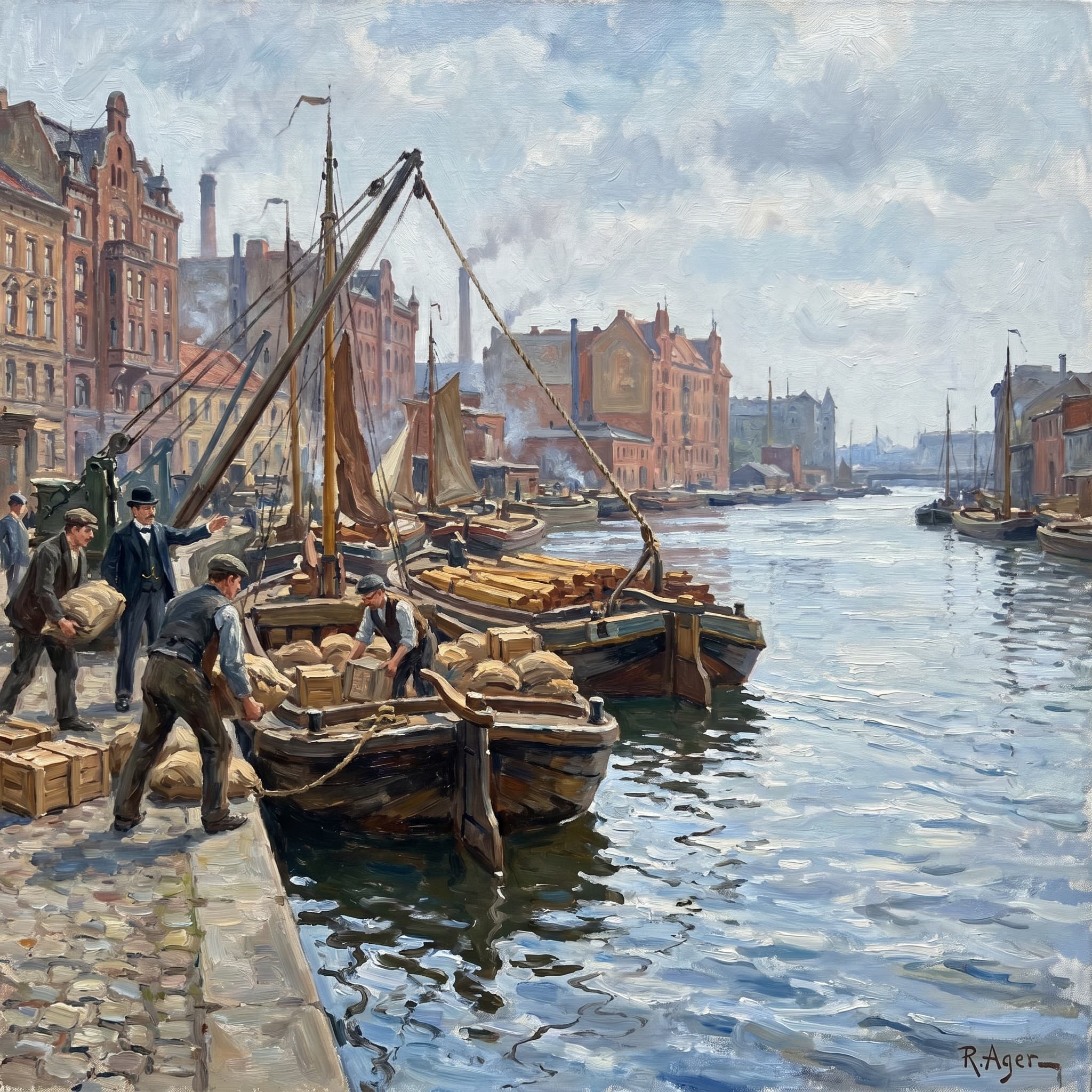 Barges on the Spree